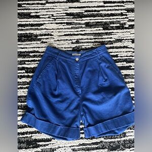 Lacoste Bermudas Shorts Indigo Blue Folded Hem